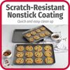 GoodCook Everyday Nonstick Baking Sheet Set, 3 Pack Includes One Small, Medium & Large Pan Carbon Steel Construction Cookie Sheet Bakeware Set, Gray