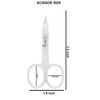 Nail Manicure Scissors for Beard/ Mustache, Ear, Facial Hair, Eyebrows, Eyelashes for Men and Women (Nail Scissor 2)