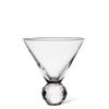 Abbott Collection Diamond Ball Martini glass, 5" H, Clear
