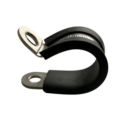 On1shelf 10x 16mm Rubber Lined P Clips Hose Pipe Clamp Stainless Steel Premium Quality-