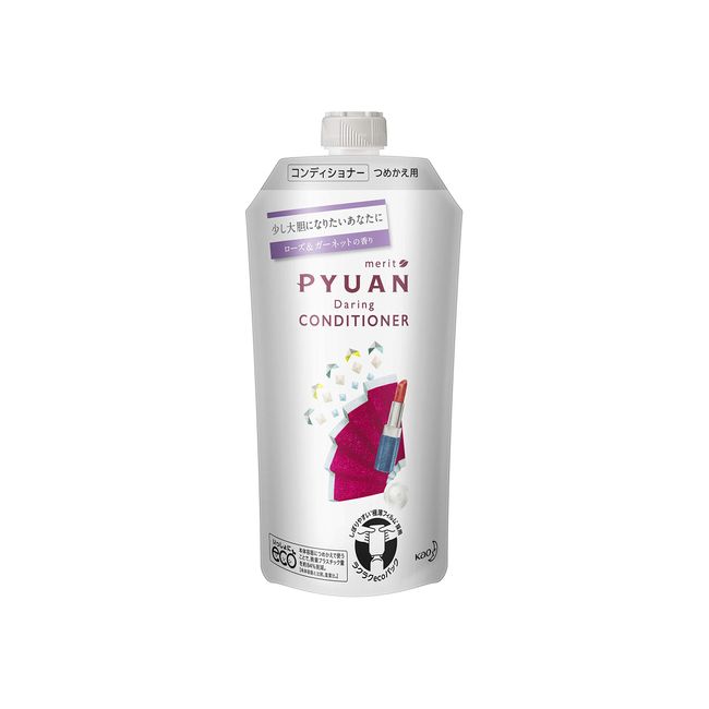 PYUAN Merit Pure Darin Rose & Garnet Scent, Conditioner, Refill, 11.8 fl oz (340 ml), Kawai, Izumi Collaboration