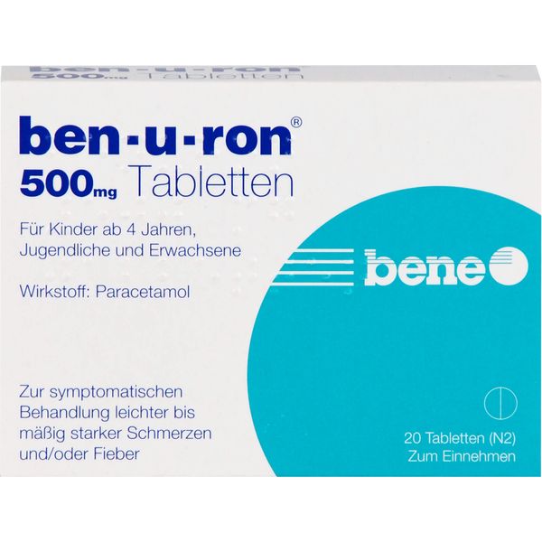 Ben-u-ron 500 mg Tabletten, 20 St. Tabletten