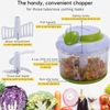 Quickpull Manual Food Chopper - 4-Cup Power for Easy Meal Prep