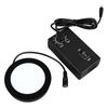 Stereo Microscope Adjustable Illumination Round Light Source Microscope Bottom Light for Laboratory Microscope with 35000Lx High Illuminance White Light 6400K Color Temperature