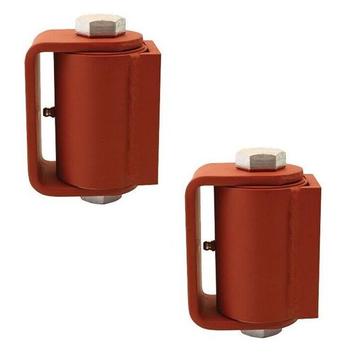 Liftmaster 2000P Heavy-Duty Gate Hinge Flat Mount Both Sides Prime Coated, Pair