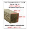 JSP Manufacturing Plastic New Fence Post Black Caps 4X4 (3 5/8") Pressure Treated Wood Made in USA MULITPACK Wholesale Bulk (50)