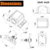MATEE DC12V Metal Fail Safe Mode Multifunctional Mini Electric Cabinet Lock for File Cabinet & Display Case