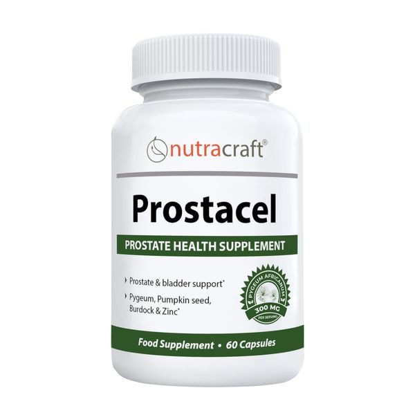 Prostacel Prostate Support Supplement for Men | Beta Sitosterol, Pygeum, Pumpkin Seed, Burdock, Juniper, Zinc & More | Bladder Health & Urinary Flow | USA Made, 3rd Party Tested | 60 Vege Capsules