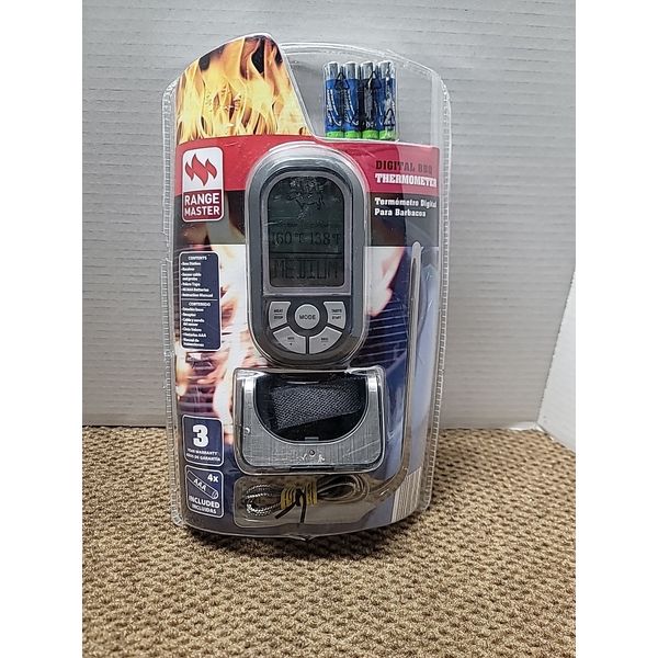 Range Master Digital BBQ Thermometer Wireless remote Digital LCD Screen New