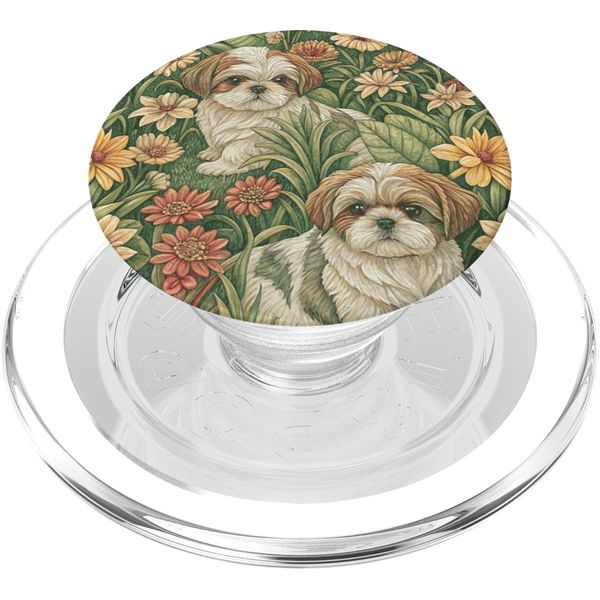 Shih Tzu Garden PopSockets PopGrip for MagSafe