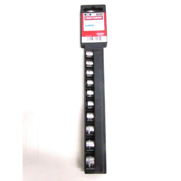 NEW! CRAFTSMAN TOOLS 1/4" DRIVE EASY READ SAE SOCKET SET, 3/16"-9/16"