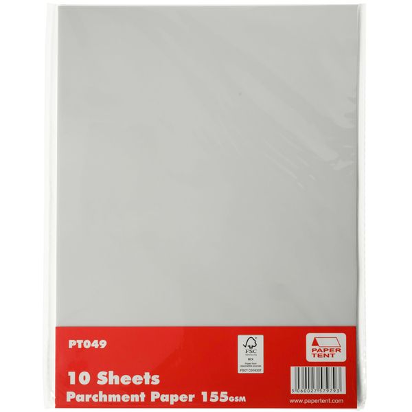 Papertent FSC A4 Parchment Paper 155gsm, 50 Sheets per Pack