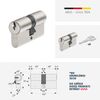 ABUS E30NP Cylinder Door 45/45 Profile Cylinder with 5 Keys, 59819