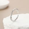KRFY Sterling Silver Eternity & Wedding Round CZ Rings