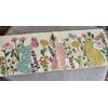 Easter Beaded Table Runner Pastel Bunny Butterfly Floral New