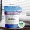 Back Soothing Bath Salt 32 Ounces Epsom Salt with Natural Bergamot, Lavender, Eucalyptus and Peppermint Essential Oils Plus Vitamin C in BPA Free Pouch with Easy Press-Lock Seal