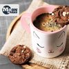 MoonWorks Coffee Mug Cat Face Cat Tea Cup Ceramic Mug Pink One Size