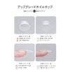 Missgooey Nail Tips, Short Oval, Sanded Nails, Set of 300, 15 Sizes, Short, Full Cover, Plain Tips, Clear Tips, For Practice, Commercial Use, Self-Gel Nails