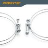 POWERTEC 5-Inch Double Wire Hose Clamp | 5-Pack (70217)