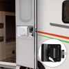 Black RV Paddle Entry Door Lock Latch Handle Knob Deadbolt For Camper & Trailer