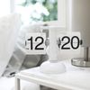 mooas Flip Clock, Home & Office Decoration, Retro Clock, Desk Clock (Black)