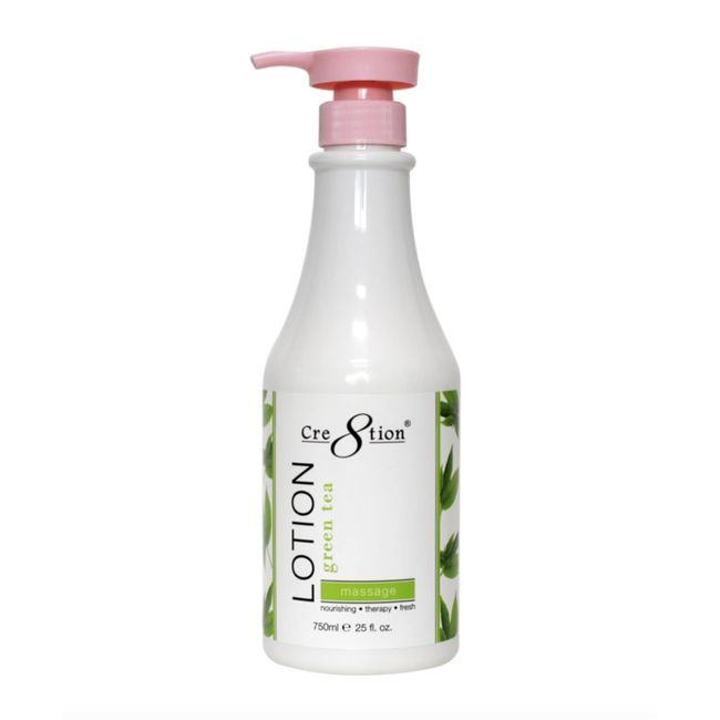 Cre8tion Spa Hand & Body Lotion Nourishing Skin Lotion Moisturizer From Dryness and Flaking 750ml / 25 fl oz (Green Tea)