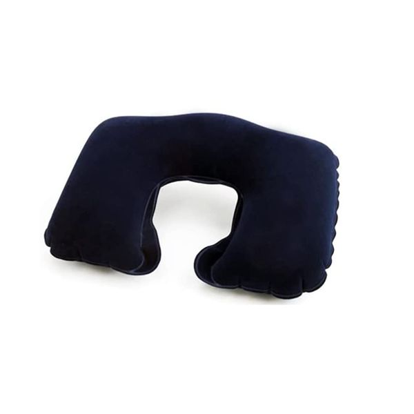 Hyfive® Inflatable Travel Pillow Neck Cushion Comfortable Travel Pillow In Blue Lightweight And Portable