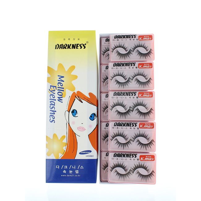 Darkness False Eyelashes K-MA 9, 10 Piece