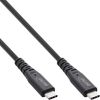 InLine® USB4 Kabel, USB Typ-C Stecker/Stecker, PD 240W, 8K60Hz, TPE schwarz, 1,5m