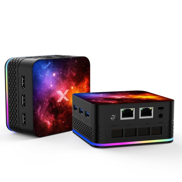 Mini PC 8GB DDR5 256GB M.2 SSD, Mini Computer Intel Alder Lake-Ν95 (up to 3.4GHz) 4 Cores 4 Threads, Micro PC Support 4K Triple Displays, Mini Desktop PC-WiFi 6 Bluetooth 4.2&RGB Light