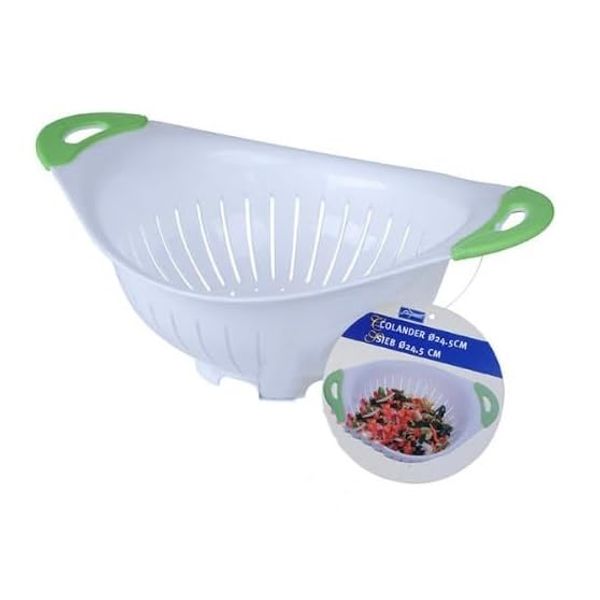 Cuisine Elegance Colander (Dia: 24.5cm) Green/White