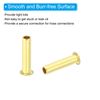 PATIKIL Brass Compression Insert, 40 Pack 5 mm Outer Diameter x 3 mm Inner Diameter Pipe Insert Pipe Support Compression Fitting Assortment Set for Water Oil Air Line