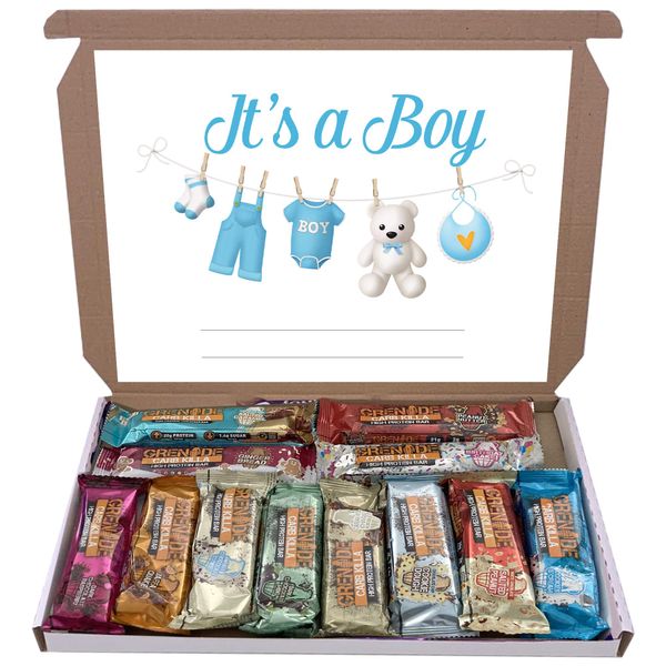 Grenade Carb Killa 12x60g High Protein Bars Bar Gift Hamper Box Mixed 12 Flavours (Its A Boy)