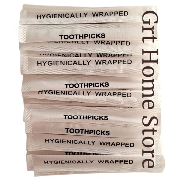 50 x Wooden Toothpicks ~ Hygienically & Individually Wrapped