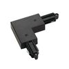 SLV 1-Phase System Corner Connector for 1-Phase HV Track/Black