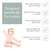 Wild & Stone Organic Baby Bamboo Toothbrush | Four Colours | Soft Fibre Bristles | 100% Biodegradable Handle | BPA Free | Vegan Eco Friendly Baby Toothbrushes
