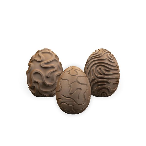 Cocoa Swirls Container easter treat egg container X3