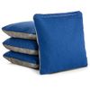 Tailgating Pros Red Royal Blue Pro-Style Cornhole Bags Two-Sided Slick & Stick Resin-Filled Suede and Duck Canvas Set of 8