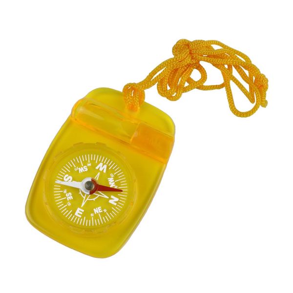 Skywalker Lanyard Compass with Safety Whistle (Yellow)