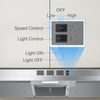 24 inch Stainless Steel Kitchen Under Cabinet RangeHood 280CFM Push Button LED