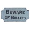 BEWARE OF BULLETS MILITARY ARMY TACTICAL ACU DARK HOOK MORALE PATCH