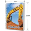 Personalised Digger Construction A5 Notepad Notebook Drawing Writing Jotter