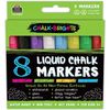 Teacher Created Resources Chalk Brights Liquid Chalk Markers, 8 Per Pack, 2 Packs