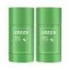 2 Pack Green Tea Cleansing Mask Stick,Blackhead Remover Mask Stick,Purifying Clay Stick,Anti-Acne Oil Control & Clean Pores for All Skin Types Women and Men