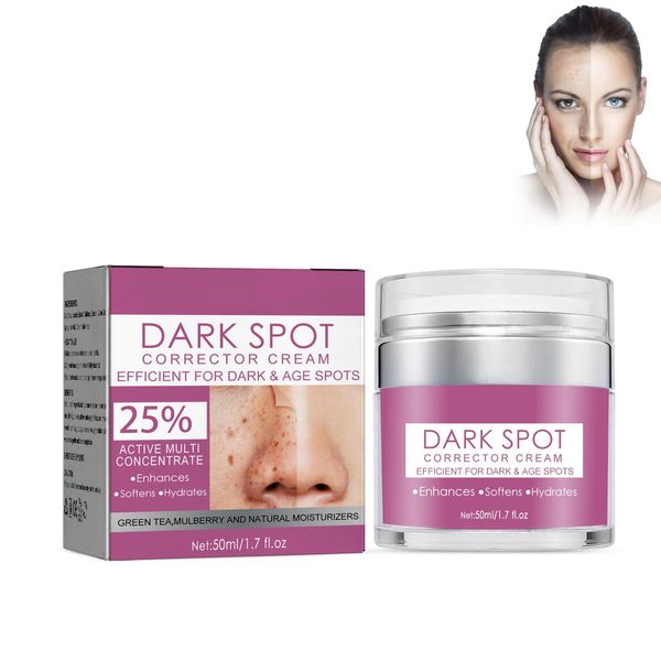 Gesichtscreme Gegen Dunkle Flecken, 50ml Dark Spot Removal Cream Anti Pigmentflecken Gesicht Creme Gegen Pigmentflecken, Dark Spot Corrector Cream Altersflecken Creme Gleichmäßiger Hautton