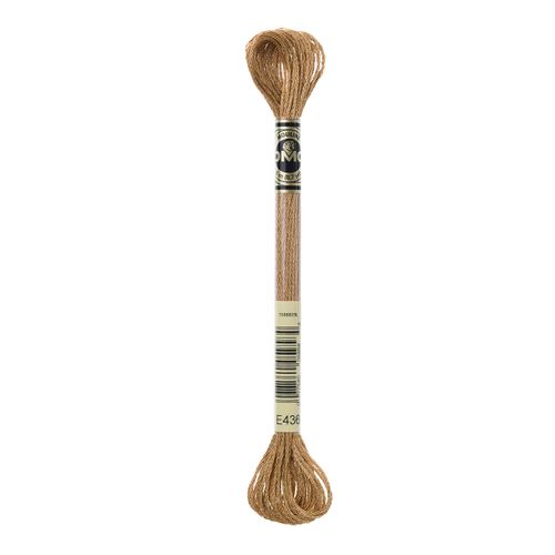 DMC 317W-E436 Light Effects Polyster Embroidery Floss, 8.7-Yard, Golden Oak