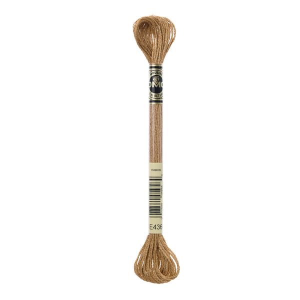 DMC 317W-E436 Light Effects Polyster Embroidery Floss, 8.7-Yard, Golden Oak