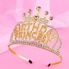AHONEY Birthday Rhinestone Headband (Gold)