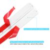 sourcing map 7.9ft Floor Cord Cover PVC Cable Protector 0.3"D Cable Management White