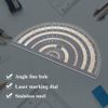Precision Marking Protractor Stainless Steel Angle Protractor Measuring Tool Electroplated Black Woodworking Ruler Angle Measure Tool